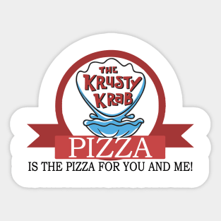 Krusty Krab Pizza Sticker